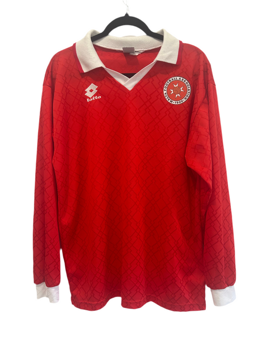 Malta 1993 Home L/S Match Issue L